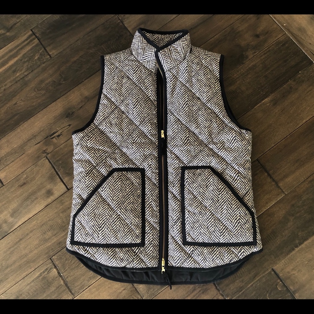 J. Crew Herringbone vest